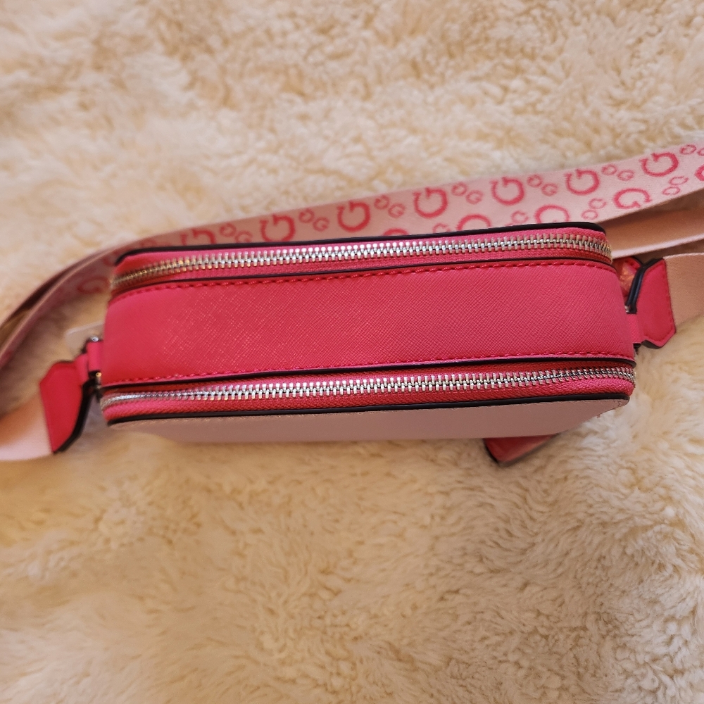 Guess Charlestown Mini Crossbody Bag Powder Pink New With Tags - Picture 6 of 9